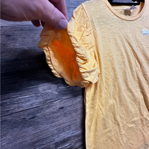 Time and Tru Yellow Maternity Blouse - Picture 4 of 7